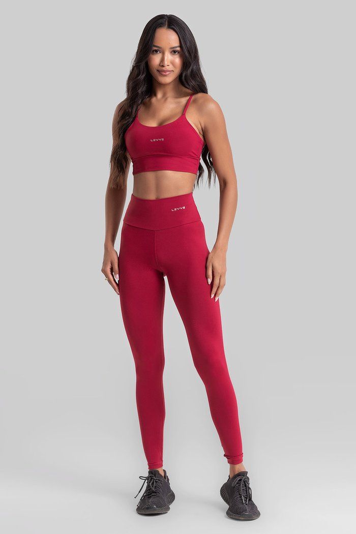 Top Duplo com Alcinha + Legging Básica Intense Valentino
